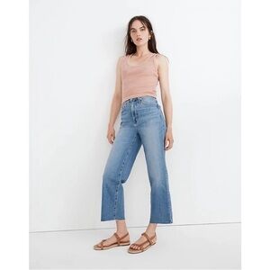 Madewell The Perfect Vintage Wide Leg Crop Jeans